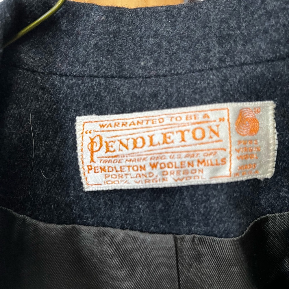 Pendleton Charcoal Wool Blazer - image 2